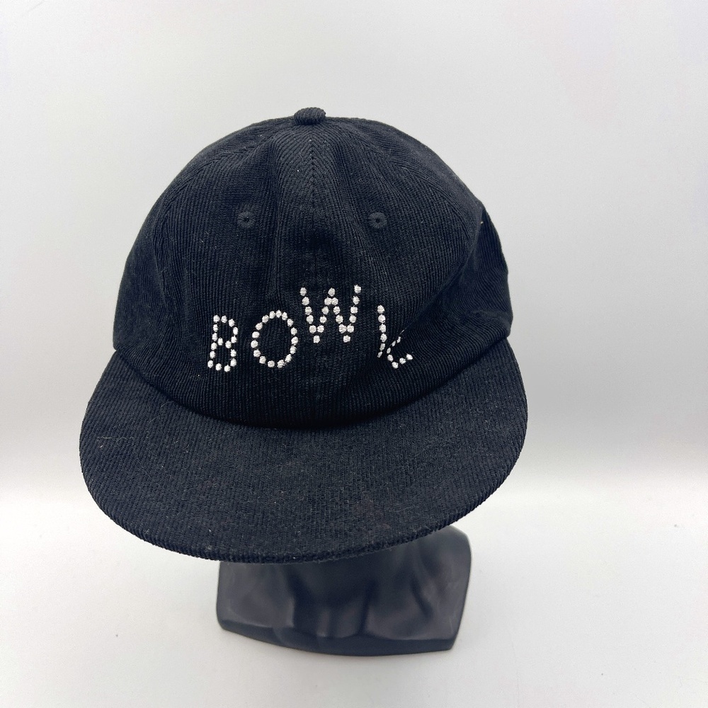 EUC Whole Bowie Constellation Cap Hat Corduroy Black Made in USA